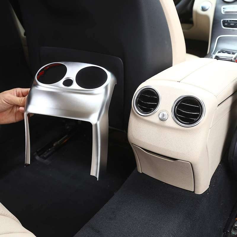 for C Class W205 C180 C200 2015-2018 Car Center Console Armrest Rear Air Outlet Vent Anti-Kick Cover