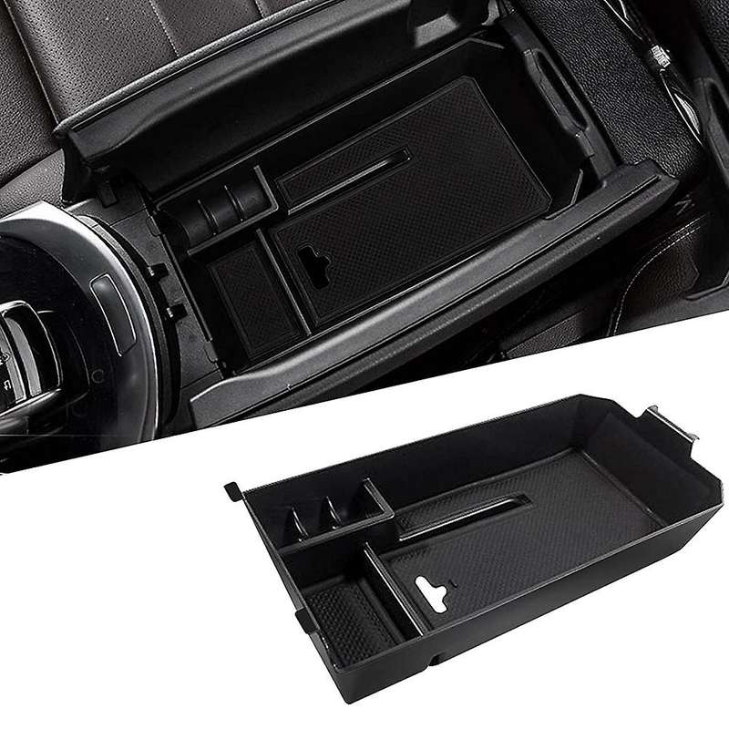 for C W205 2015-2021 and GLC W253 2016-2021 Car Console Armrest Storage Box Insert Organizer