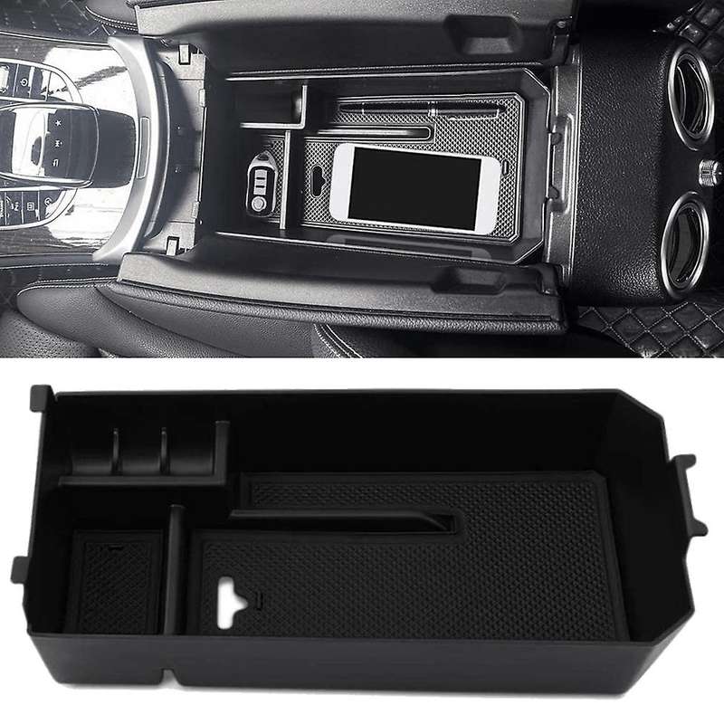 for C W205 2015-2021 and GLC W253 2016-2021 Car Console Armrest Storage Box Insert Organizer