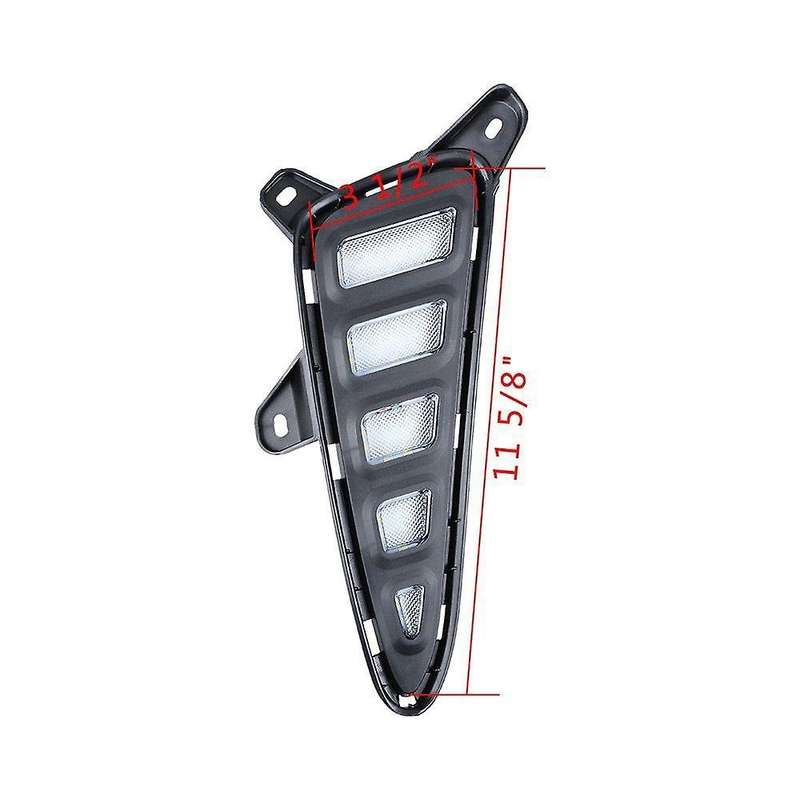 for C- Hatchback 18 19 White Orange Set Kit Drl Daylight Front Garnish(White Light)