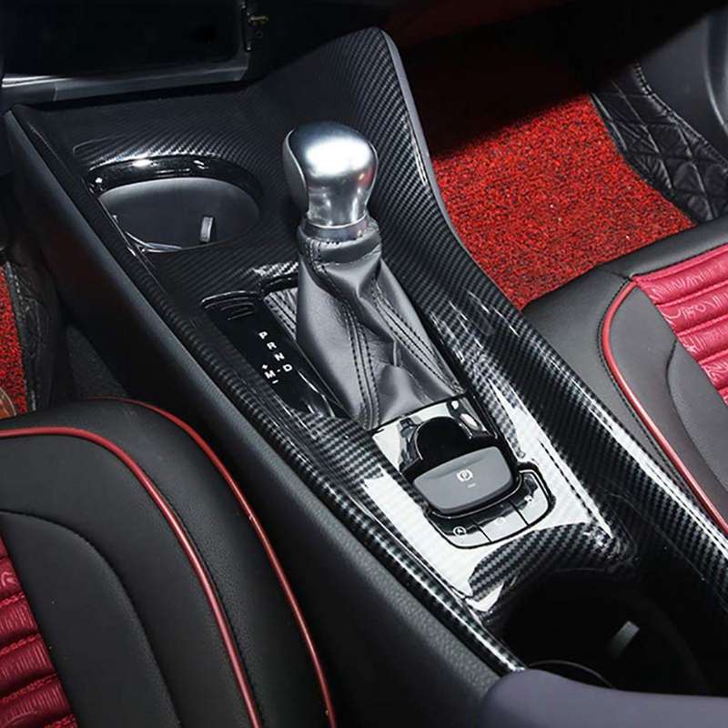for C- IZOA 2018 Carbon Fiber ABS Center Control Gear Shift Panel Cover Trim Frame Decor Sticker Acc