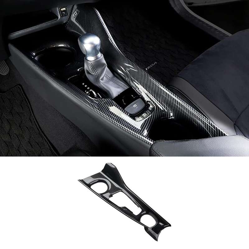 for C- IZOA 2018 Carbon Fiber ABS Center Control Gear Shift Panel Cover Trim Frame Decor Sticker Acc