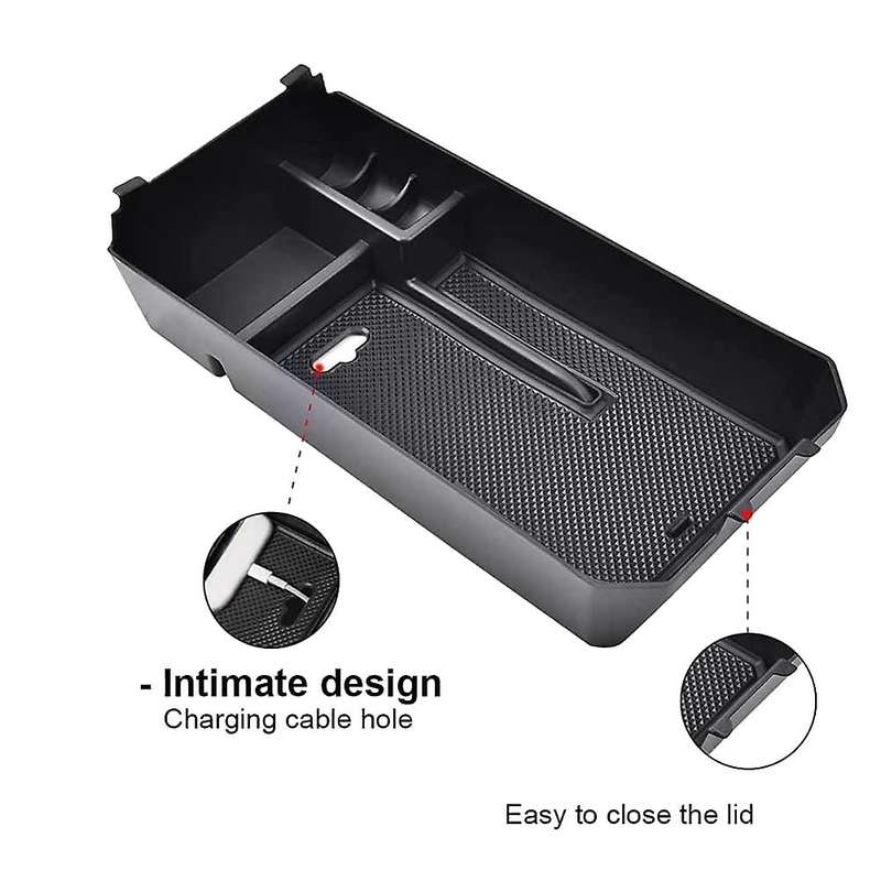 for C W205 2015-2021 and GLC W253 2016-2021 Car Central Console Armrest Storage Box Insert Organize