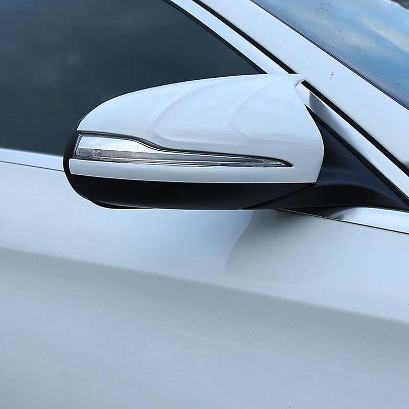 for C E Class W205 W213 GLC Rearview Mirror Frame Door Horn Covers Stickers Accessories(Black)