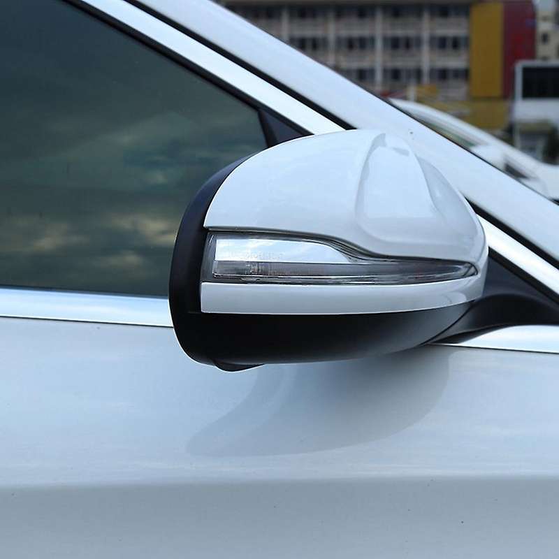 for C E Class W205 W213 GLC Rearview Mirror Frame Door Horn Covers Stickers Accessories(Black)