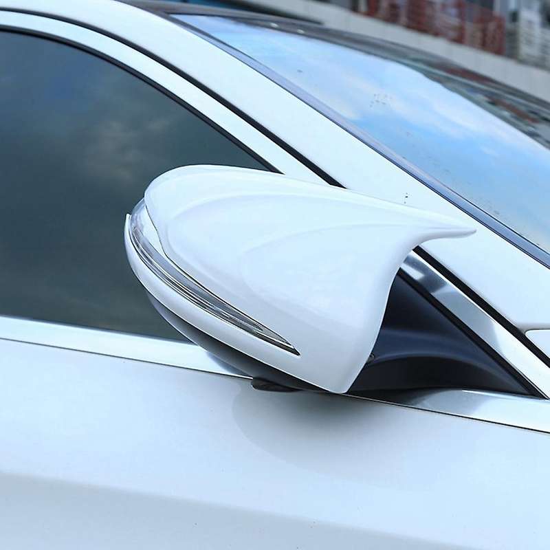 for C E Class W205 W213 GLC Rearview Mirror Frame Door Horn Covers Stickers Accessories(Black)