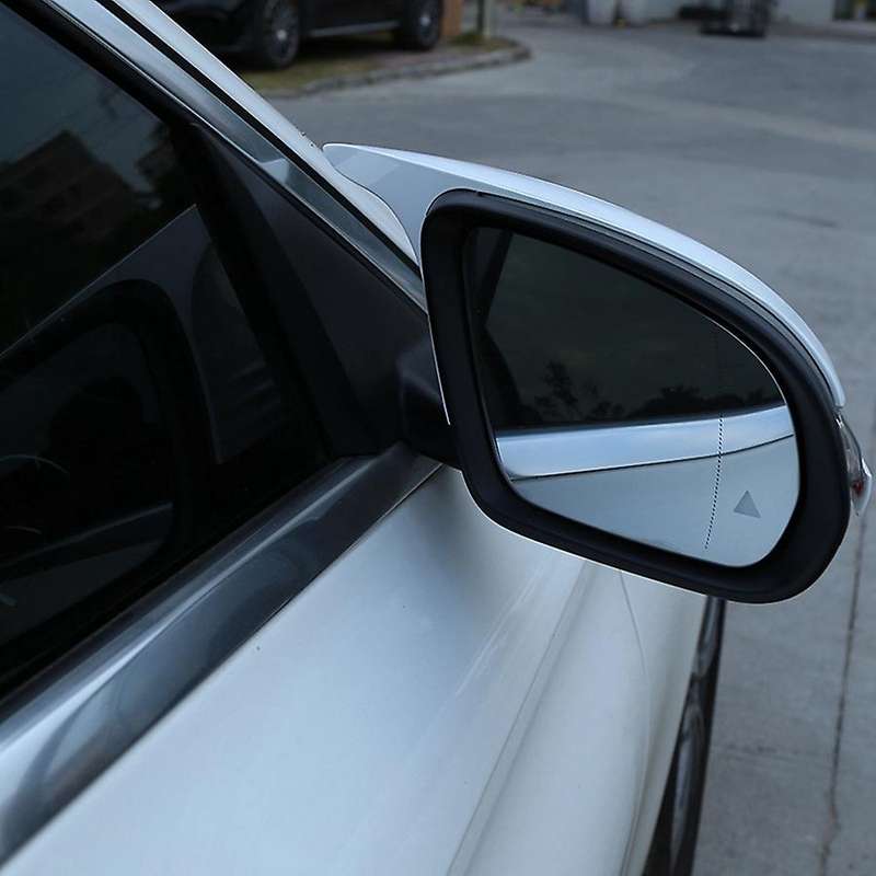 for C E Class W205 W213 GLC Rearview Mirror Frame Door Horn Covers Stickers Accessories(Black)
