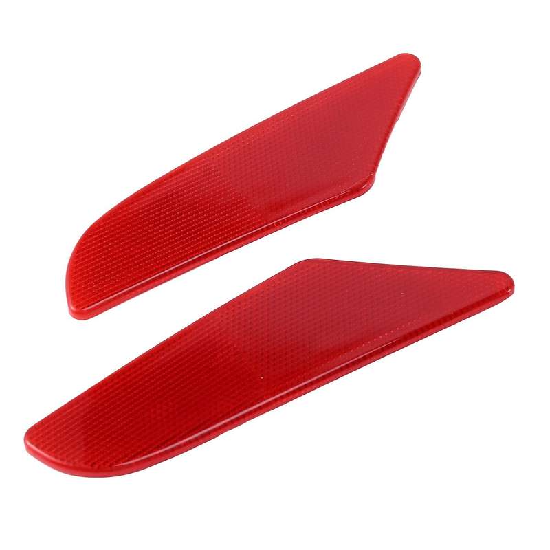 for C27 2017 2018 2019 Red Plastic Rear Tail Fog Lamp Light Warning Reflector Trim