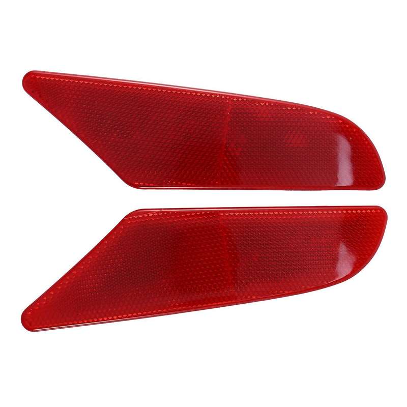 for C27 2017 2018 2019 Red Plastic Rear Tail Fog Lamp Light Warning Reflector Trim