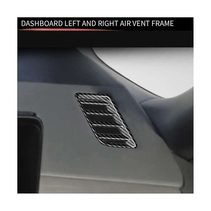 for C28 2022-2023 Carbon Fiber Pattern Car Front Side Cover Trim