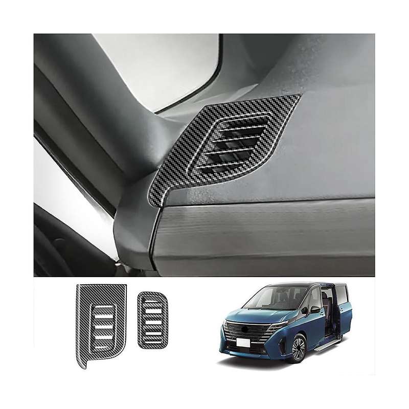 for C28 2022-2023 Carbon Fiber Pattern Car Front Side Cover Trim