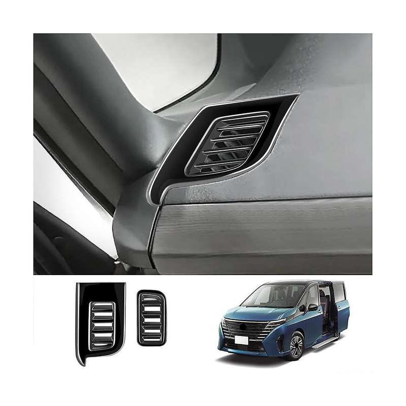 for C28 2022-2023 Bright Black Car Front Side Cover Trim
