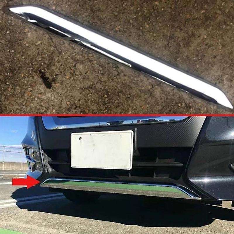 for C27 17-19 ABS Chrome Plated Before the Bar Bumper Cover Shield Trim Molding Lower Grille