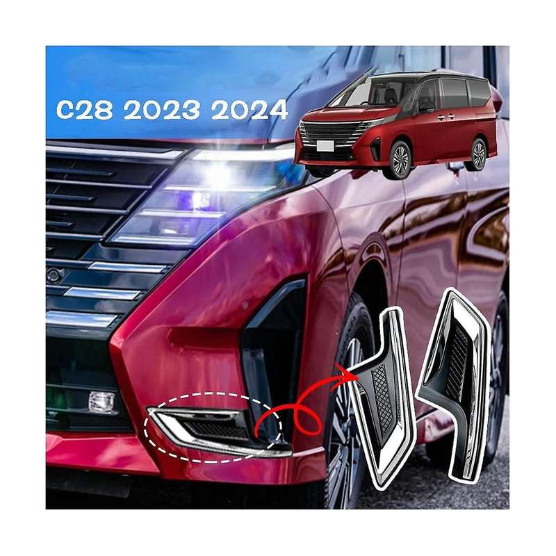 for C28 2023 Front Bumper Fog Light Cover Air Inlet Decoration Frame Trim Accessories