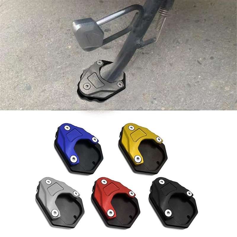 for C400gt C400x Motorcycle Foot Side Stand Pad Plate Kickstand Enlarger Support Extension Black+re