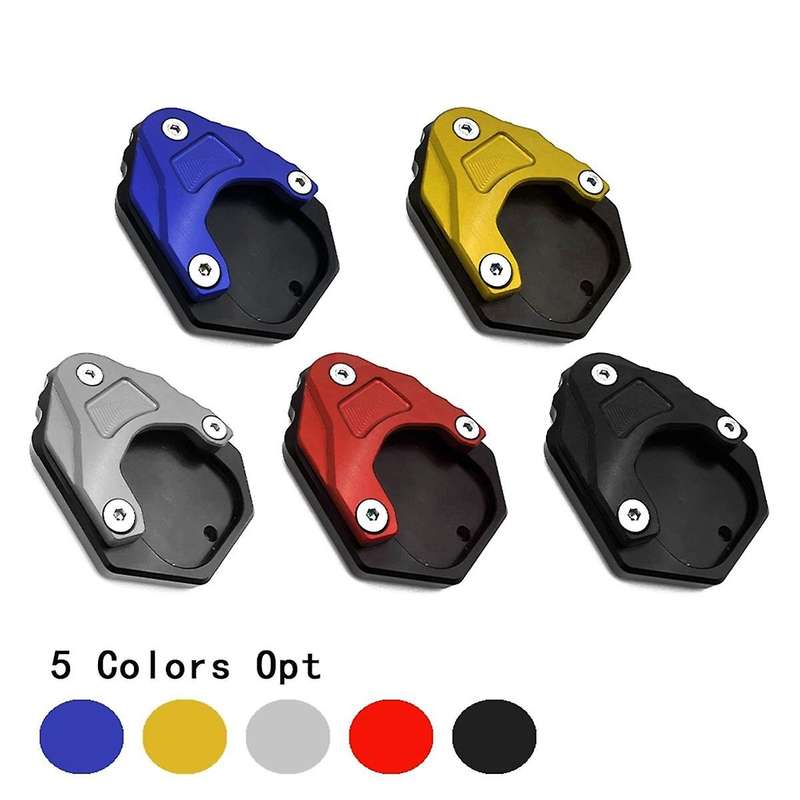 for C400gt C400x Motorcycle Foot Side Stand Pad Plate Kickstand Enlarger Support Extension Black+re