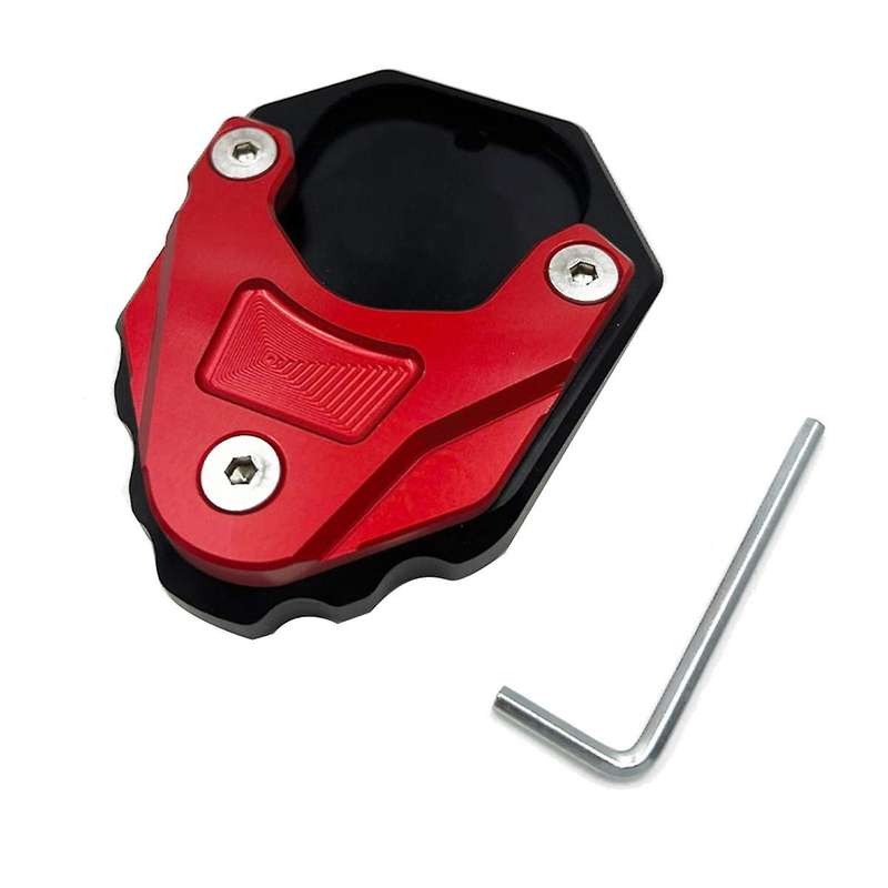 for C400gt C400x Motorcycle Foot Side Stand Pad Plate Kickstand Enlarger Support Extension Black+re