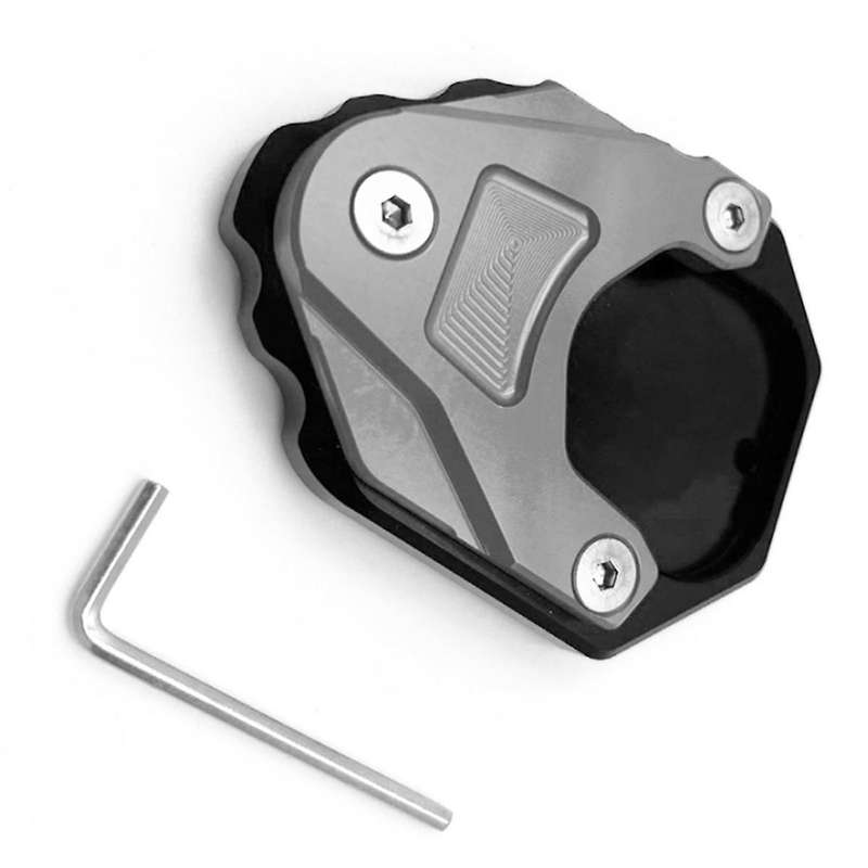 for C400gt C400x Motorcycle Foot Side Stand Pad Plate Kickstand Enlarger Support Extension Black+si