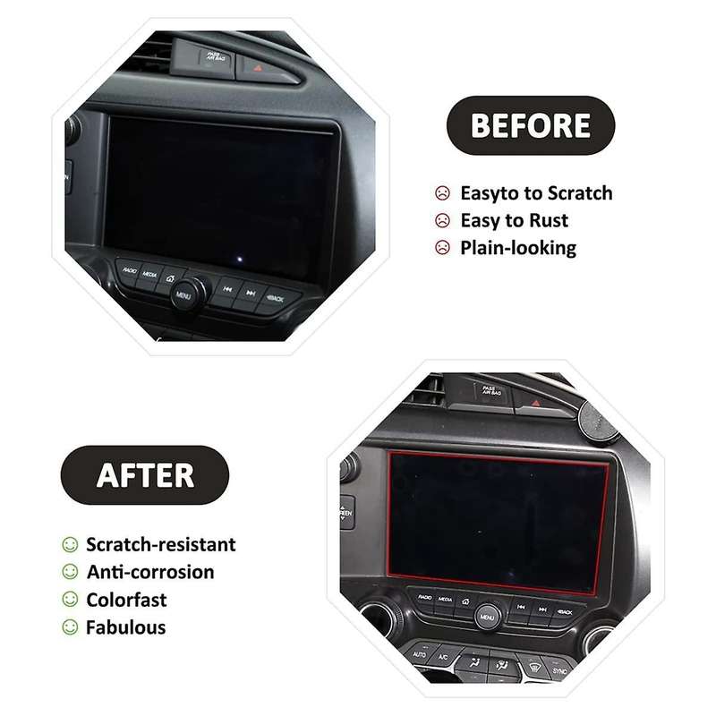 for C7 2014-2019 Car Tempered Glass Center Navigation Display Touchscreen Protective Film