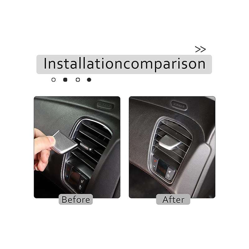 for C7 2014-2019 Car Dashboard Air Conditioning Outlet Adjustment Lever Cover Trim Decorative