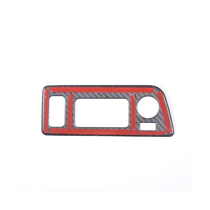 for C7 2014-2019 Dry Carbon Fiber Car Headlight Switch Convertible Button Frame Sticker Accessories