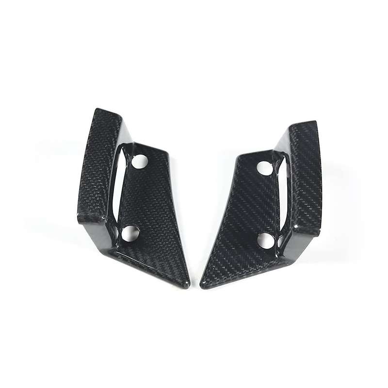 for C7 2014-2019 Real Carbon Fiber Car Door Handle Switch Cover Trim Sticker Accessories
