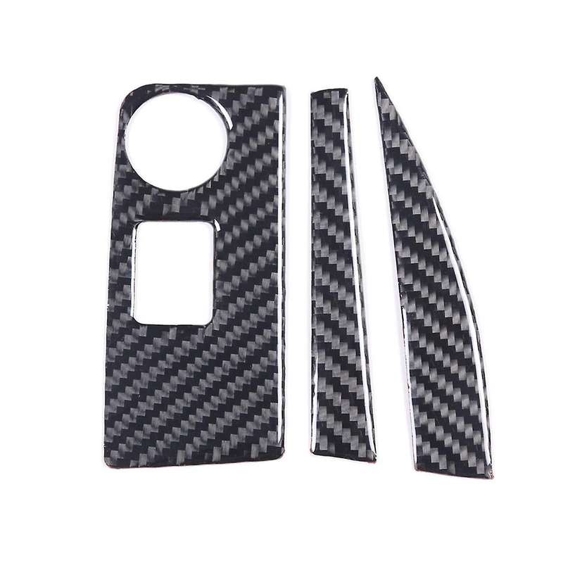 for C7 2014-2019 Soft Carbon Fiber Car Central Console Navigation Panel Frame Cover Trim Sticker Ac