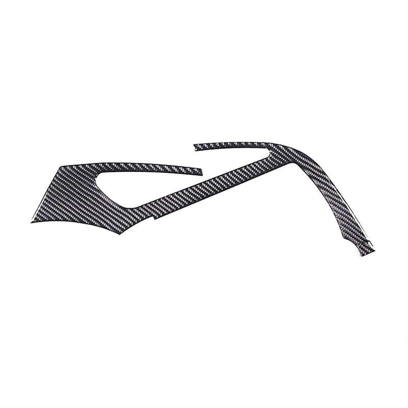 for C7 2014-2019 Soft Carbon Fiber Car Center Console Air Conditioner Outlet Frame Cover Trim Stick