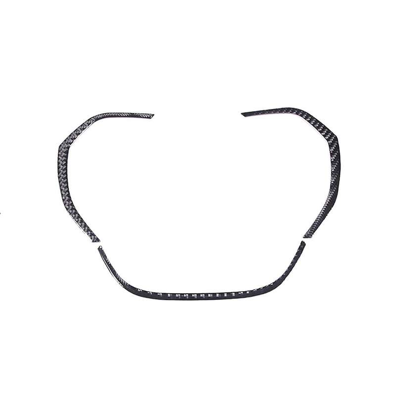 for C7 2014-2019 Soft Carbon Fiber Car Dashboard Speedometer Trim Strips Sticker Accessories