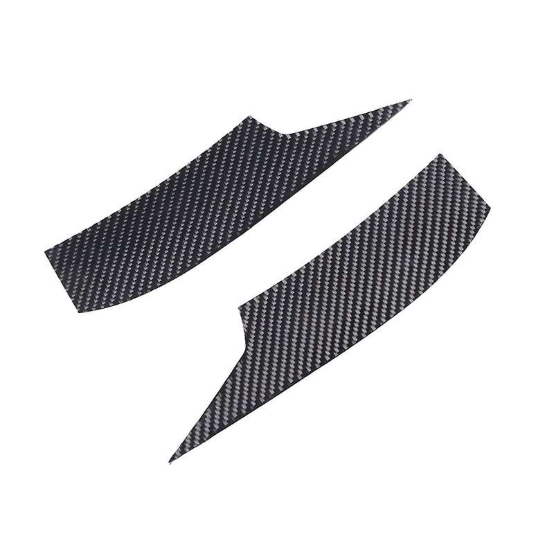 for C7 2014-2019 Soft Carbon Fiber Car Front Bumper Side Trim Cover Air Inlet Splitters Trim Sticke