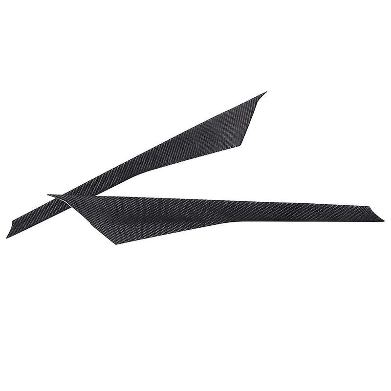 for C7 2014-2019 Soft Carbon Fiber Car Front Windshield A-pillar Cover Trim, Side Panel Molding Cove