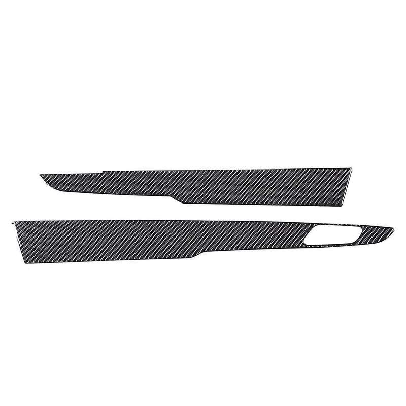 for C7 2014-2019 Soft Carbon Fiber Car Inner Door Panel Cover Sticker Trim Accessories