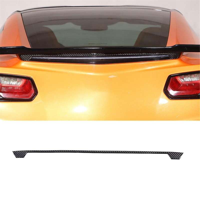 for C7 2014-2019 Soft Carbon Fiber Car Rear Brake Light Cover Trim Strips Sticker Accessories