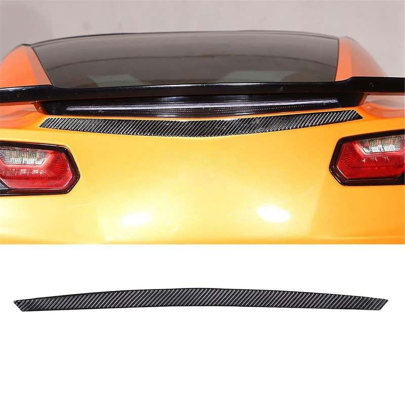 for C7 2014-2019 Soft Carbon Fiber Car Rear Tail Light Logo Trim Strips Trim Sticker Accessories