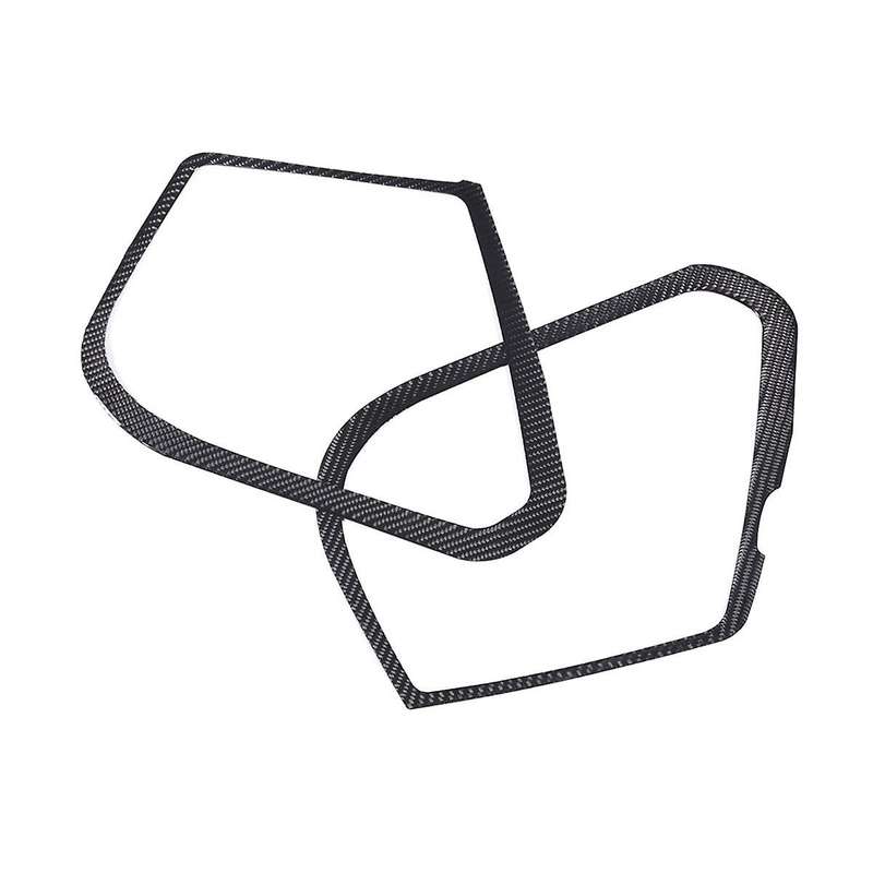 for C7 2014-2019 Soft Carbon Fiber Car Side Door Speaker Cover Frame Trim Sticker Accessories
