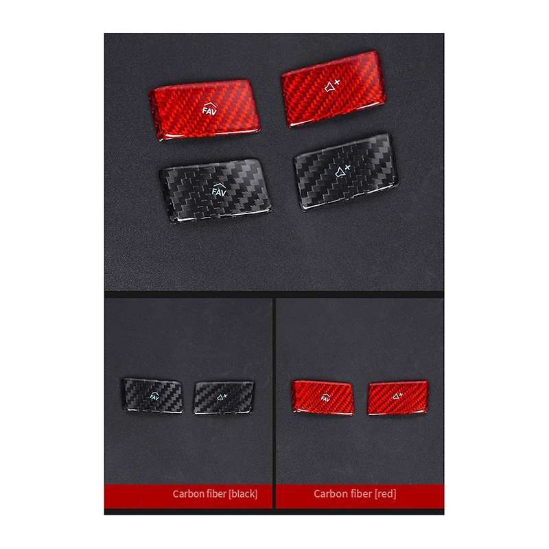 for C8 2020-2022 Car Steering Wheel Panel Cover Real Hard Carbon Fiber Sticker Interior Trim -A