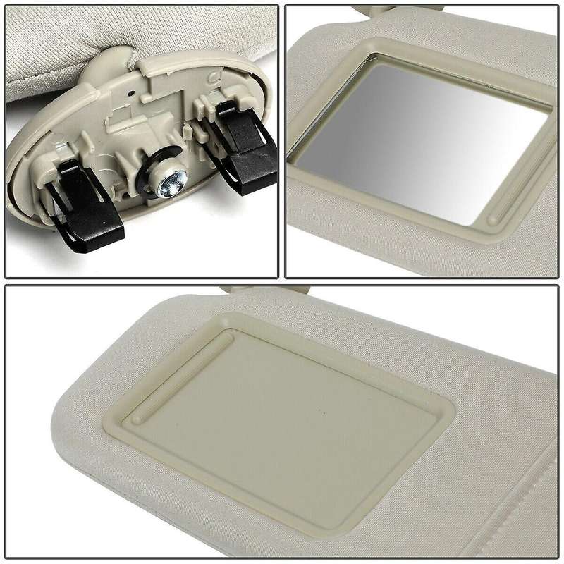 for Camry 2007-2011 Left Driver Side Visor Sunshade Light Beige