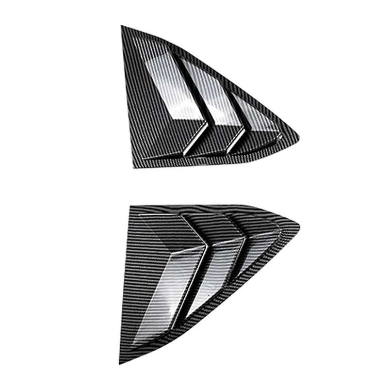 for C8 2020-2024 Car Rear Triangle Window Shutters Triangle Sunshade Modified Carbon Fiber