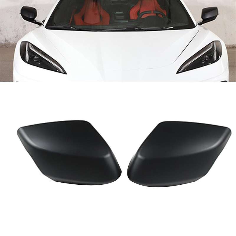 for C8 2020-2023 Side Door Rearview Mirror Cover Trims Car Accessories Rearview Mirror Shell