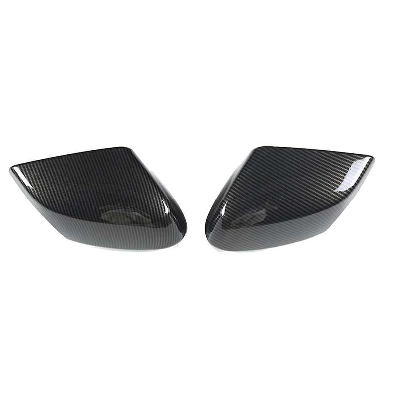 for C8 2020-2023 Carbon Fiber Pattern Side Door Rearview Mirror Cover Trims Car Accessories Left+rig