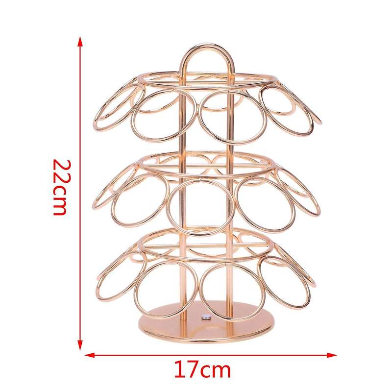 for Capsules Cup Revolving Rotating Coffee Pod Storage Holder Tower Stand Rack