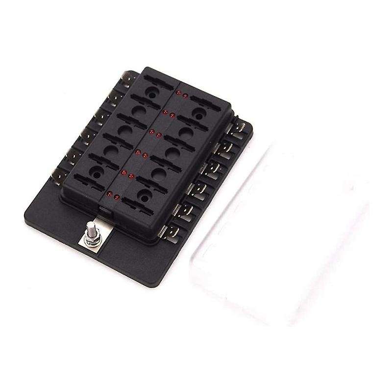 for Car Boat RV 32V 12 Way Blade Type Plug Type Retainer LED Warning Light