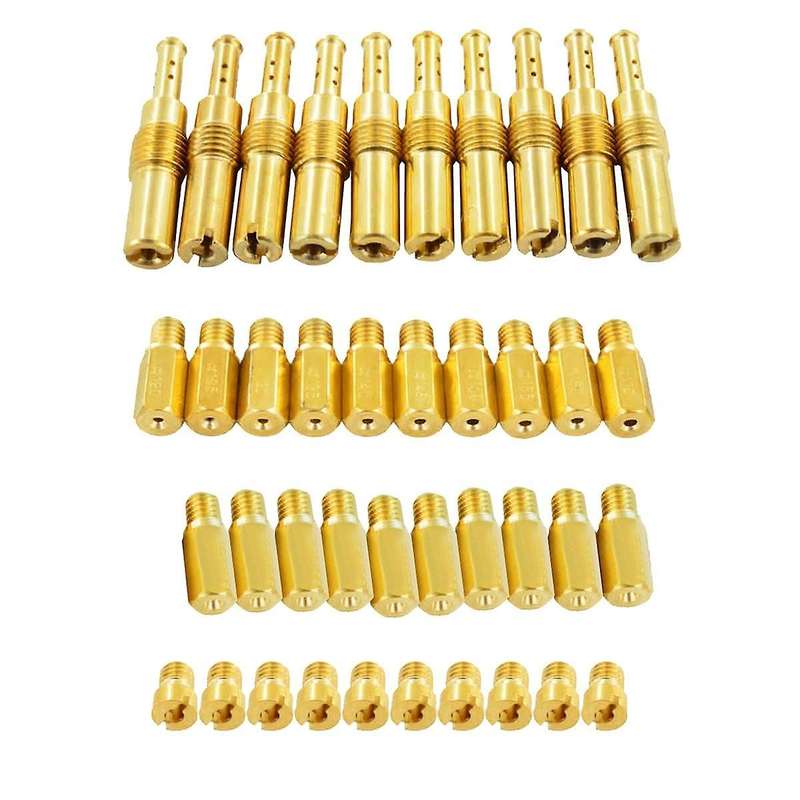 for Carburetor 30Pcs Main +10Pcs Slow/Pilot Jet Set 120 125 130 135 140 32 45 48 50 52 55 150 155