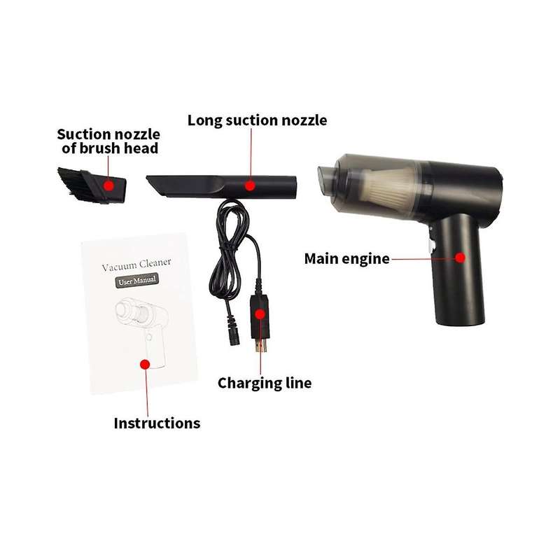 for Car Vacuuming Cordless Vacuuming Rechargeable High Suction Mini Hoovers Handheld Hoovers Wet An