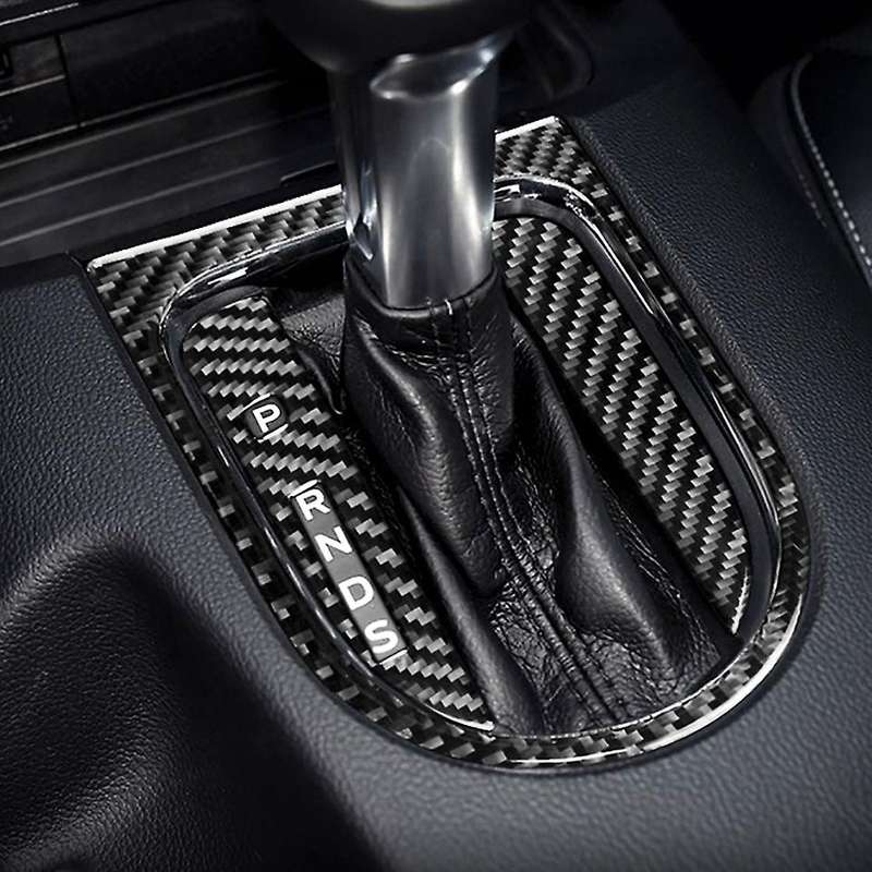 for Carbon Fiber Control Gear Shift Panel Decorative Cover Sticker 2015 2016 2017 Auto Accessories