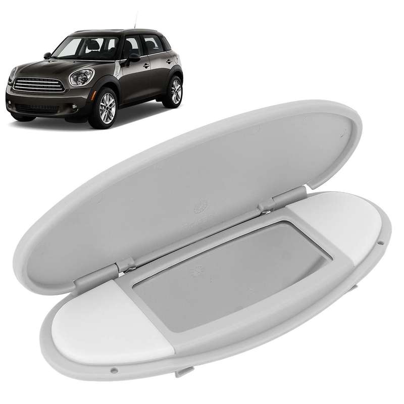 for Car Visor Mirror Cover Cover for MINI R55 R56 R60 2007-2014 51167361833 Gray