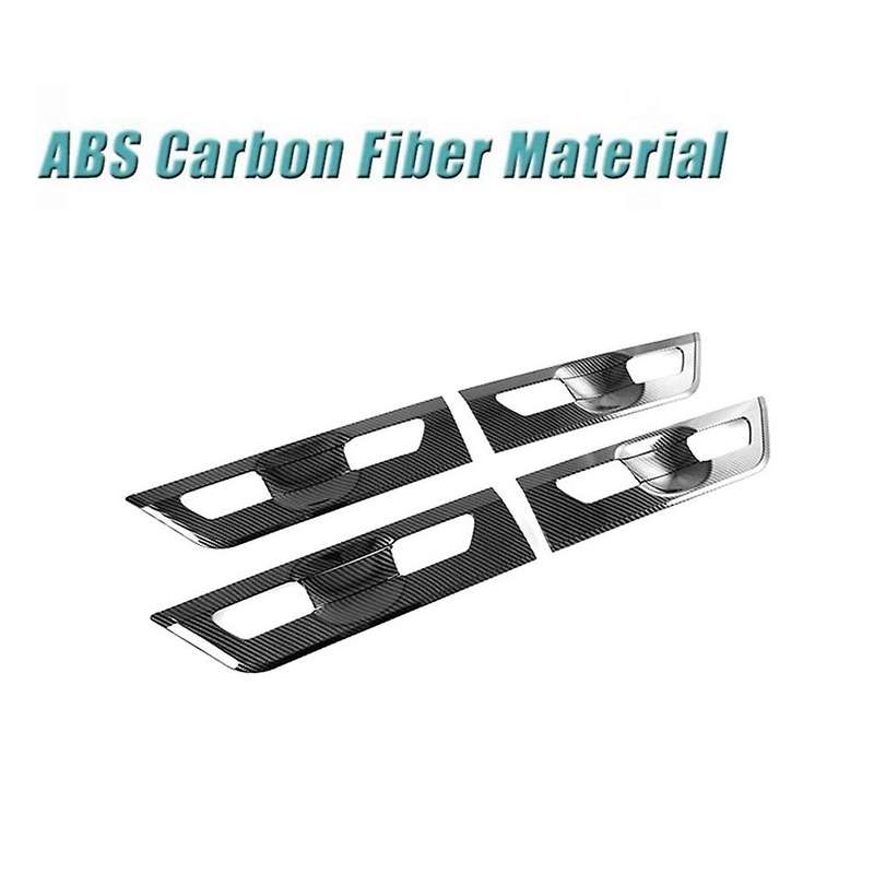 for Carnival KA4 2020 2021 2022 Car Carbon Fiber Door Handle Bowl Cover Trim Frame Decoration Sticke