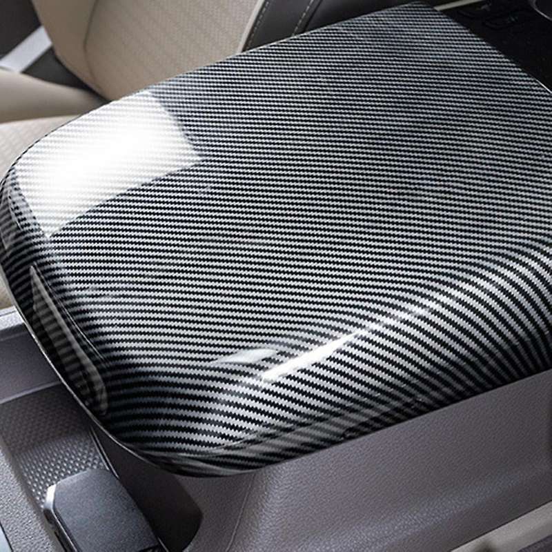 for Carnival Ka4 2021 2022 Carbon Fiber Center Console Armrest Box Protector Panel Cover Trim Stick