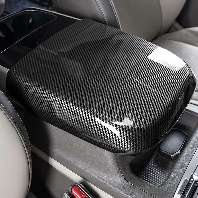 for Carnival Ka4 2021 2022 Carbon Fiber Center Console Armrest Box Protector Panel Cover Trim Stick