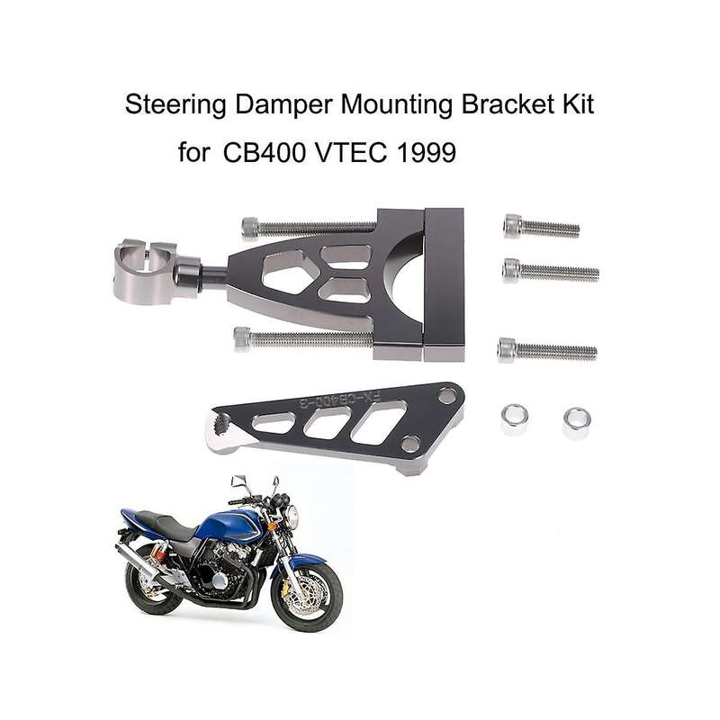 for Cb400 Vtec Cb400sf 1999-2015 Aluminum Steering Damper Mounting Bracket Kits
